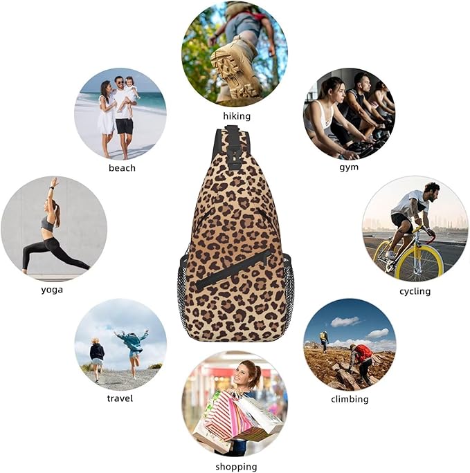 Leopard Print Crossbody Sling Bags - Image 5