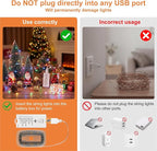 HXWEIYE Rechargeable Fairy Lights Battery Operated, DIY Timer & 8 Modes - Image 2