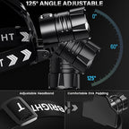 FINICO Rechargeable LED Headlamp 99000 High Lumens, 95 Hours Long Lasting Head - Image 7