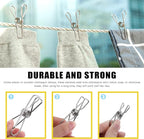 145 Pcs Multi-Purpose Stainless Steel Clothes Pins - Image 5