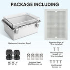 TICONN Outdoor Electrical Box Waterproof, Junction Box IP67 ABS Plastic - Image 5
