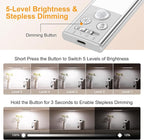 Gritin 10.2inch Under Cabinet Lighting Rechargeable 2 Pack- 3 Color Temps&5 - Image 5