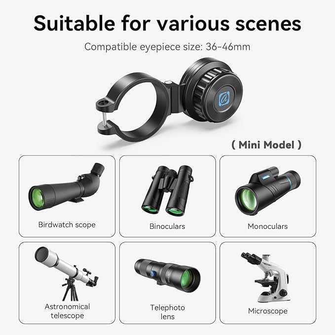 APEXEL Magnetic Telescope Phone Adapter - Image 5