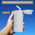 5oz Small Water Bottles with Straw, Mini Water Bottle One-Hand Open Design - Image 5