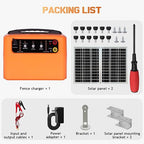 30 Miles/48km Solar Electric Fence Charger, 15W Solar Powered Fencer - Image 7