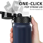 Fanhaw 20 oz Insulated Stainless Steel Water Bottle - Image 2