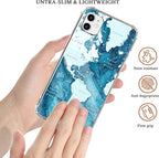Aesthetic Blue World Map Case for iPhone 11 - Image 2