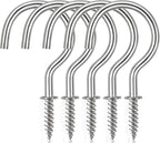 Cup Screw Hooks, 1-1/2 inch Metal Screw in Ceiling Hooks 45 Pack Plant Hanger by DRTDERUITAI