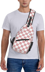Checkered Crossbody Sling Bags for Women Men Checkerboard - Image 6
