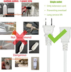 2 Prong Extension Cord for Indoor/Outdoor Use 15ft Long - Image 2
