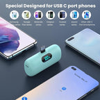 Feob Mini Portable Charger 5000mAh Power Bank, 15W PD USB C Cell Phone Portable - Image 3