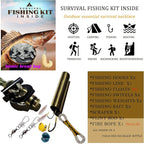BSGB Fire Starter Paracord Necklace EDC Military Survival Gear Tinder Cord Fire - Image 6