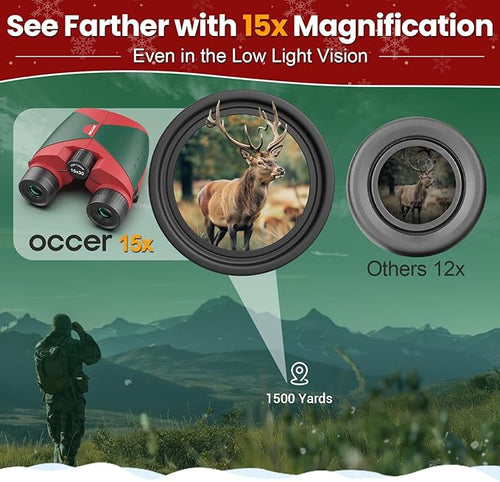 15x30 Compact Binoculars for Adults Kids - Image 2