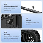 yAyusi 20000mAh Battery Powered Portable Travel Fan, Ultra-Slim 8Inch - Image 8