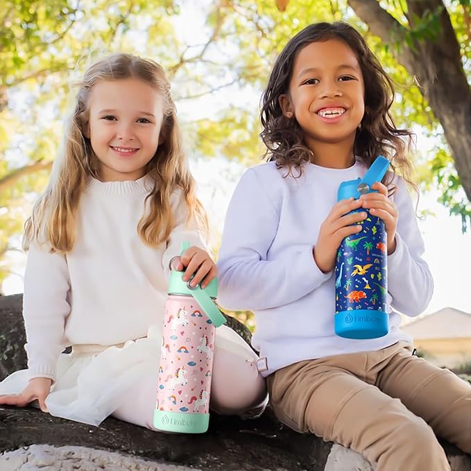 Fimibuke Kids Insulated Water Bottle, 18oz BPA FREE Kids Cup - Image 7
