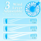 Portable Neck Fan Rechargeable Personal Hand-Free Fan Mini USB Wearable - Image 3