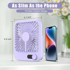 Small Fan Portable, 6.8 Inch Quiet Desk Fan Rechargeable - Image 4