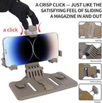 Tactical Gear Plate Carrier Vest Accessories, MOLLE Phone Chest Mount Holder - Image 6