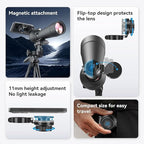 APEXEL Magnetic Telescope Phone Adapter, 45-55mm Aluminum Foldable Photo - Image 4