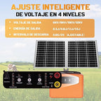 30 Miles/48km Solar Electric Fence Charger, 15W Solar Powered Fencer - Image 3