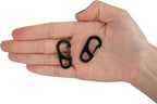 SWATOM Small Mini Carabiner Clip Tiny Spring Snap Hook Keychains Micro - Image 4