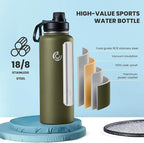 Sports Water Bottle 40oz, Insulated Water Bottle - Image 3