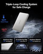 Baseus Picogo Power Bank, 0.3" Ultra Slim 5000mAh MagSafe Portable Charger - Image 3