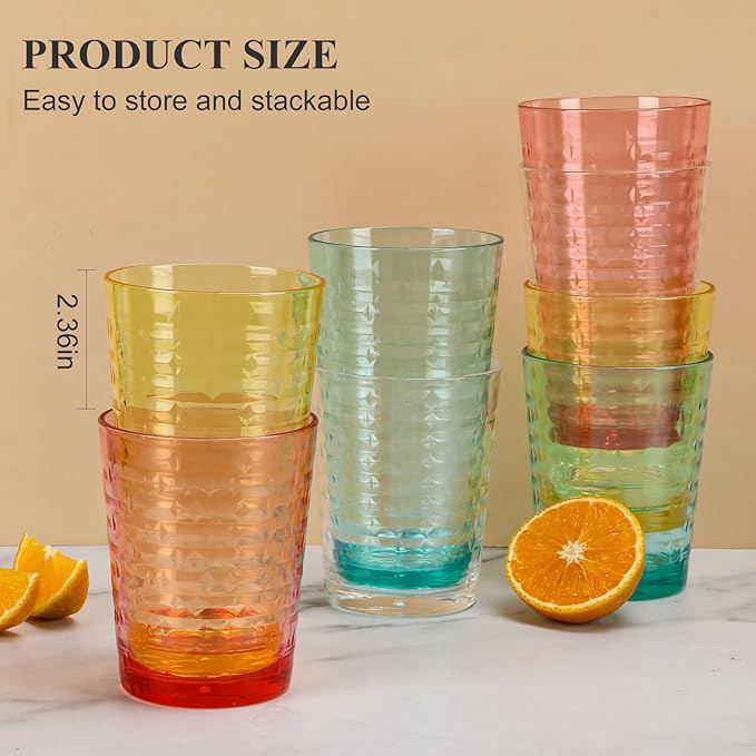 Acrylic Clear Highball Plastic Cups | Plastic Reusable Tumblers 16oz & 22oz | - Image 3