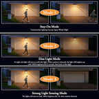 2-Pack Solar Outdoor Lights, Super Bright Solar Powered Motion Sensor Outdoor - Image 3
