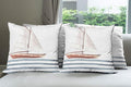 Ambesonne Nautical Throw Pillow Cushion Case Pack of 4, Let Your Dreams Sail by Ambesonne