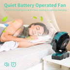 WESTTREE Camping Fan Portable 20000mAh Oscillating Battery Powered Fan - Image 6