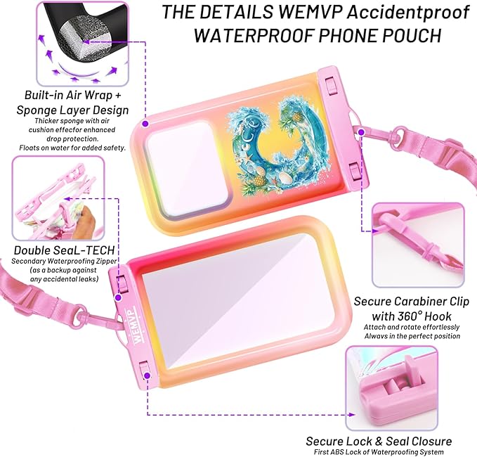 Personalized Initial Waterproof Phone Pouch Case - Image 3