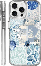 Case for iPhone 16 Pro Max, Sea Life Ocean Waves Seashell Collage Phone Case by Toulas