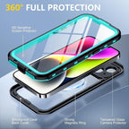 Red2Fire for iPhone 14 Case Waterproof, Phone Case 6.1" Blue/Clear - Image 5