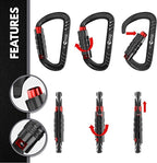 Rhino Produxs 12kN Heavy Duty Carabiner Clips, - Image 4
