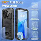 Mitywah Waterproof Case for iPhone 16 Pro, Shockproof Heavy Duty Case - Image 5