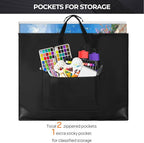 Nicpro Large Size Art Portfolio Case, Artist Portfolio Tote Bag - Image 7