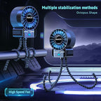 2 Pack Multifunctional Portable Stroller Fan 4 Speed 6600rpm High Speed Usb - Image 2