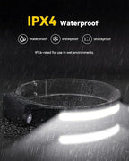 Headlamps Rechargeable with Red Light 2 Pack, Wide Beam Running LED Head Lamp - Image 6
