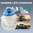 Boat Compass with Magnetic Declination Adjustment, Pivoting Marine Compass - Image 3