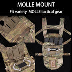 Tactical Airsoft Gear, MOLLE Vest Phone Holder, Universal Chest Phone Board - Image 4