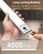 EZVALO 16.5-inch Under Cabinet Lighting, 4000mAh Rechargeable Motion Sensor - Image 4