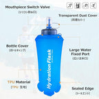 Azarxis TPU Soft Flask Collapsible Water Bottles BPA-Free 250ml 350ml 500ml - Image 3