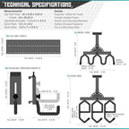 Savior Equipment Wall Rack System Heavy-Duty Steel Tactical Rifle Carbine - Image 7