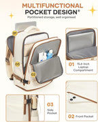 coofay Travel Backpack Carry on Flight Approved Mochila De Viaje Personal Item - Image 5