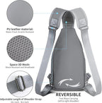 AMJ Crossbody Sling Bag Men Women, Casual Shoulder Backpack, Chest Daypack - Image 5