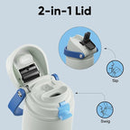 Insulated Water Bottle with Straw - Image 3