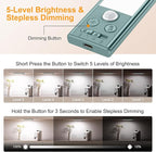 Gritin 10.2inch Under Cabinet Lighting Rechargeable 2 Pack- 3 Color Temps&5 - Image 5