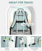 LOVEVOOK Laptop Backpack Purse for Women, Work Travel Computer Bags, College - Image 4