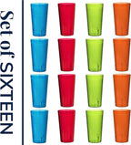US Acrylic Cafe Plastic Reusable Tumblers 20-ounce Water Cups Assorted Colors | - Image 8